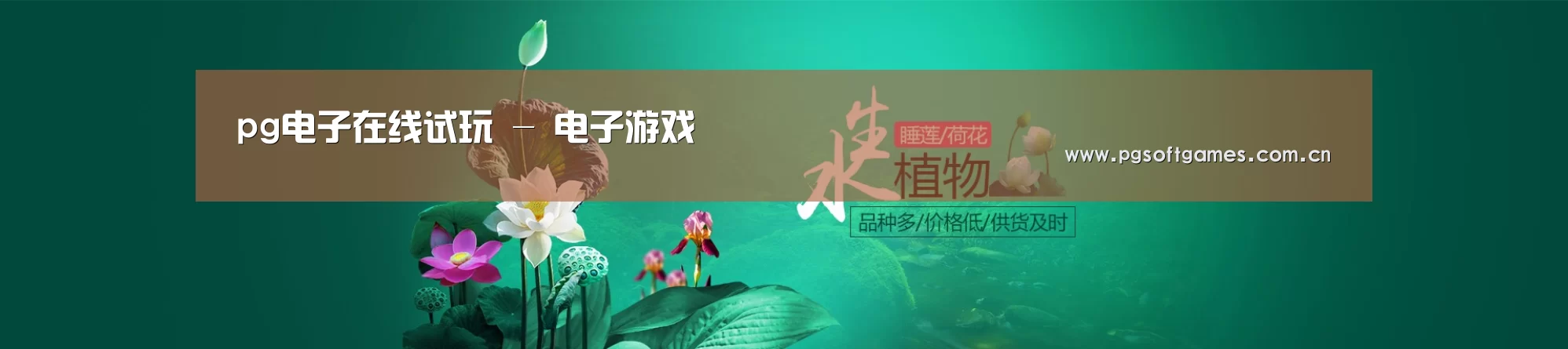 鲜花水草花卉网站模板